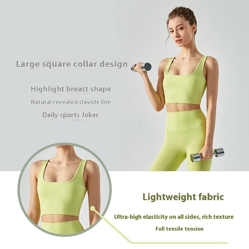 Fitness Vest With Chest Pad Yoga Bra - Bellarte Enchanté Fitness Vest With Chest Pad Yoga Bra